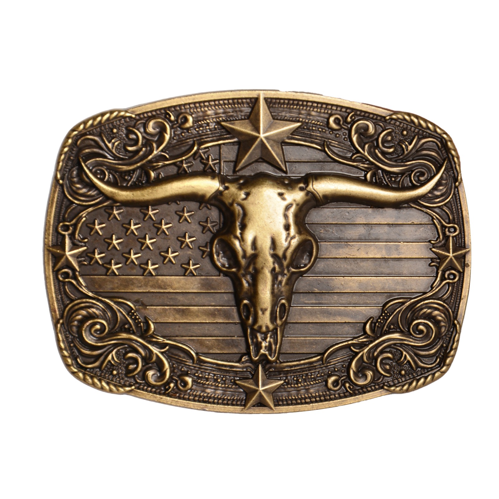 American Flag Longhorned OX