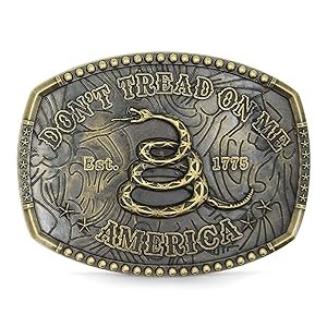 Rattlesnake belt buckle