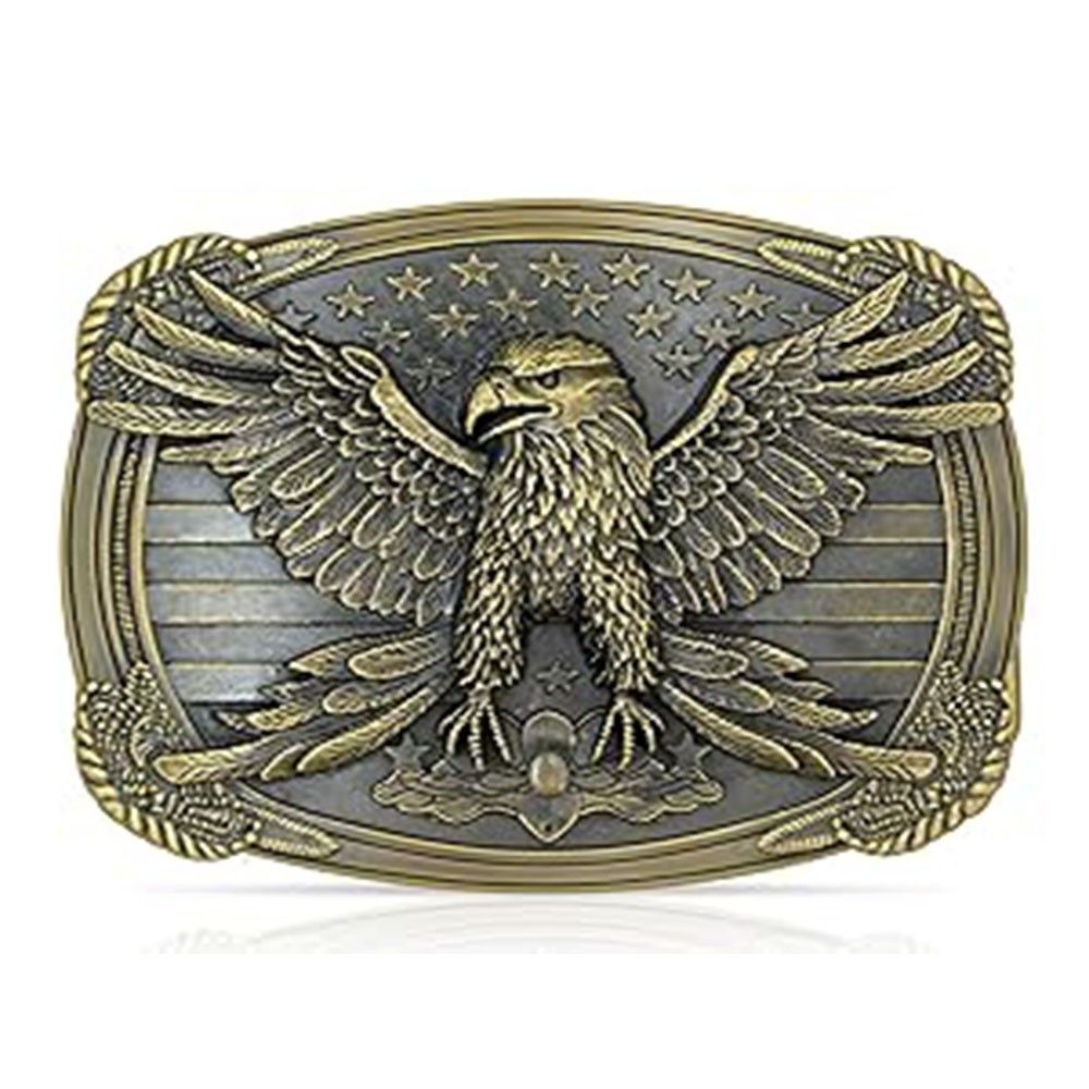 Flag eagle belt buckle