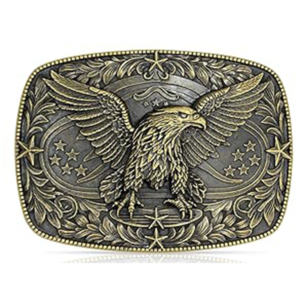 Star eagle belt buckle